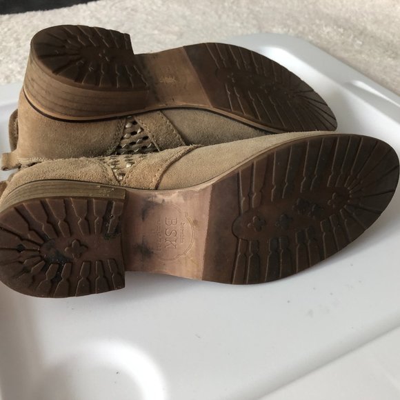 Bershka BSK Womens Suede Spring Summer Boots  Size 40 EU/9.5 US - Picture 12 of 12